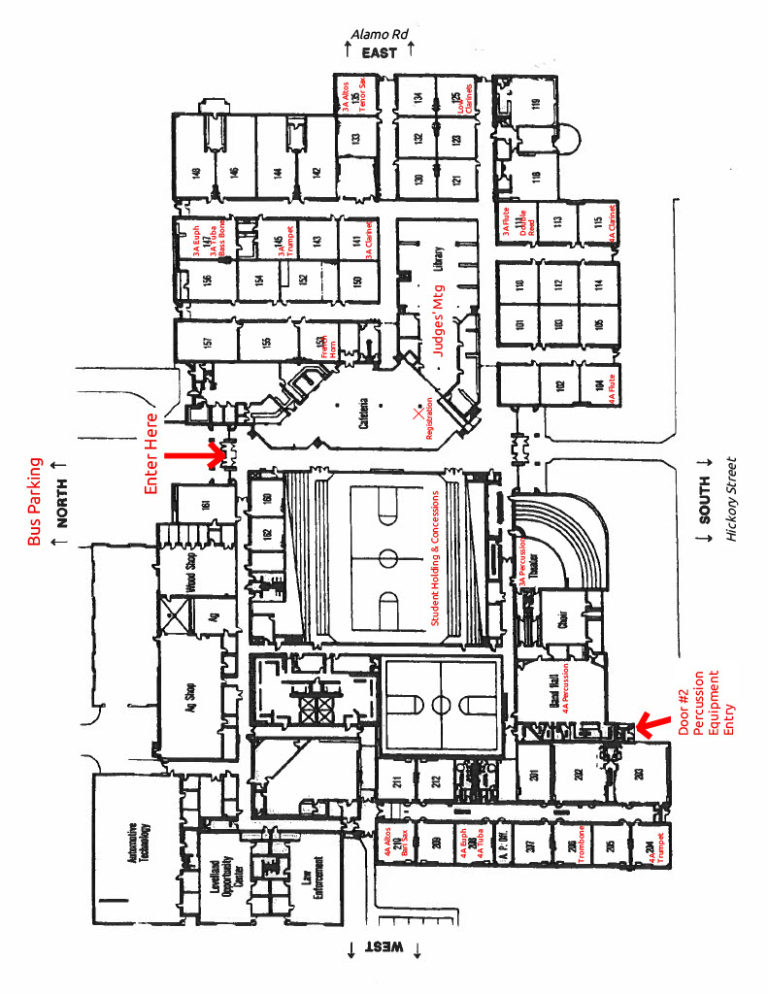 Map of Levelland High School – Association of Texas Small School Bands
